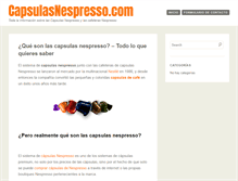 Tablet Screenshot of capsulasnespresso.com