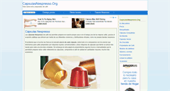 Desktop Screenshot of capsulasnespresso.org